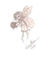 Pinecone Fairy in flight